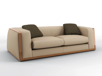 VERTIGO - 3 seater leather sofa by BRUNO ZAMPA - view 3